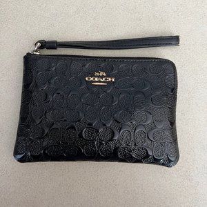 Black Coach Wristlet